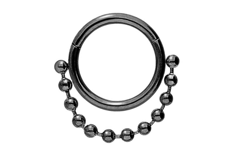 PIERCINGLINE Piercing-Set Chirurgenstahl Segmentring Clicker KUGELKETTE (Clicker / 1 Stk) von PIERCINGLINE