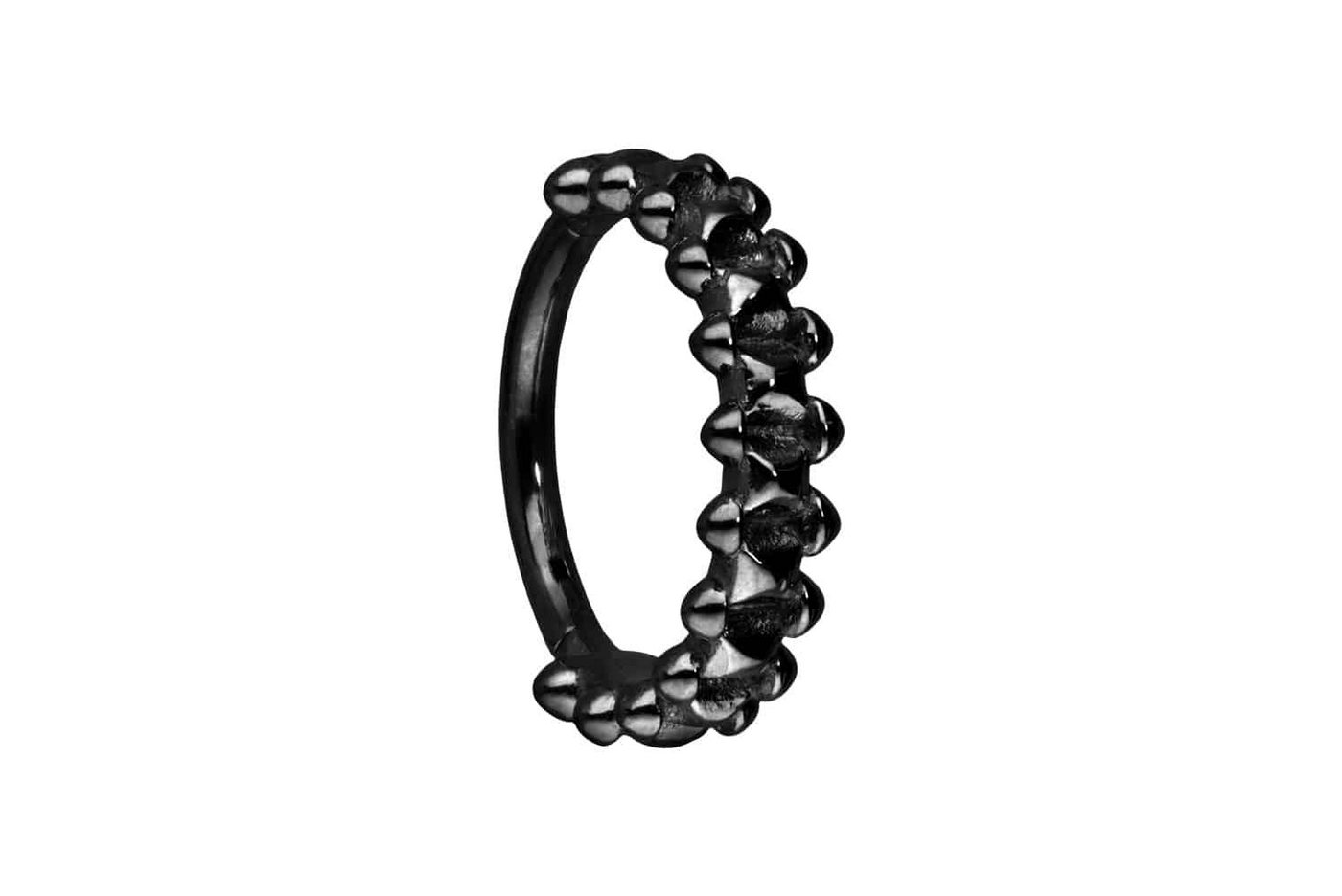 PIERCINGLINE Piercing-Set Chirurgenstahl Segmentring Clicker NIETENDESIGN (Clicker / 1 Stk) von PIERCINGLINE