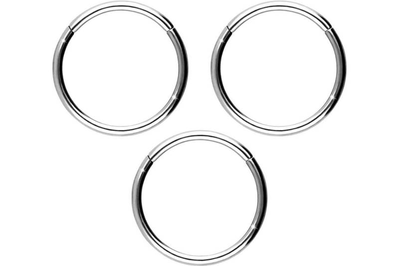 PIERCINGLINE Piercing-Set SET Titan Segmentring Clicker (Clicker, 3er SET) von PIERCINGLINE