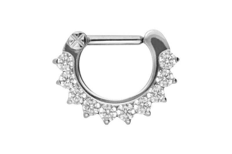 PIERCINGLINE Piercing-Set Titan Clicker 10 KRISTALLE (Clicker / 1 Stk) von PIERCINGLINE