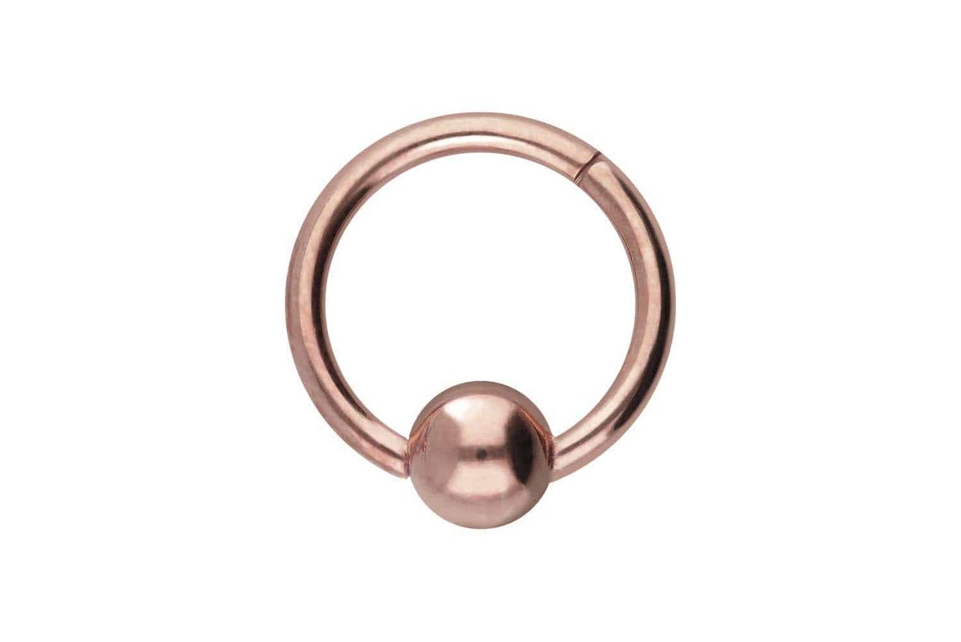 PIERCINGLINE Piercing-Set Titan Segmentring Clicker KUGEL (Clicker / 1 Stk) von PIERCINGLINE