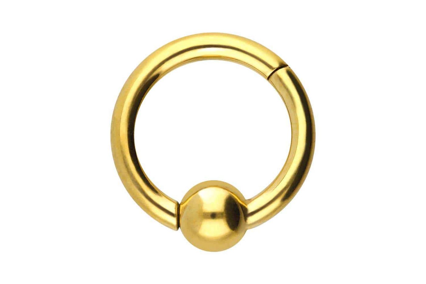 PIERCINGLINE Piercing-Set Titan Segmentring Clicker KUGEL (Clicker / 1 Stk) von PIERCINGLINE