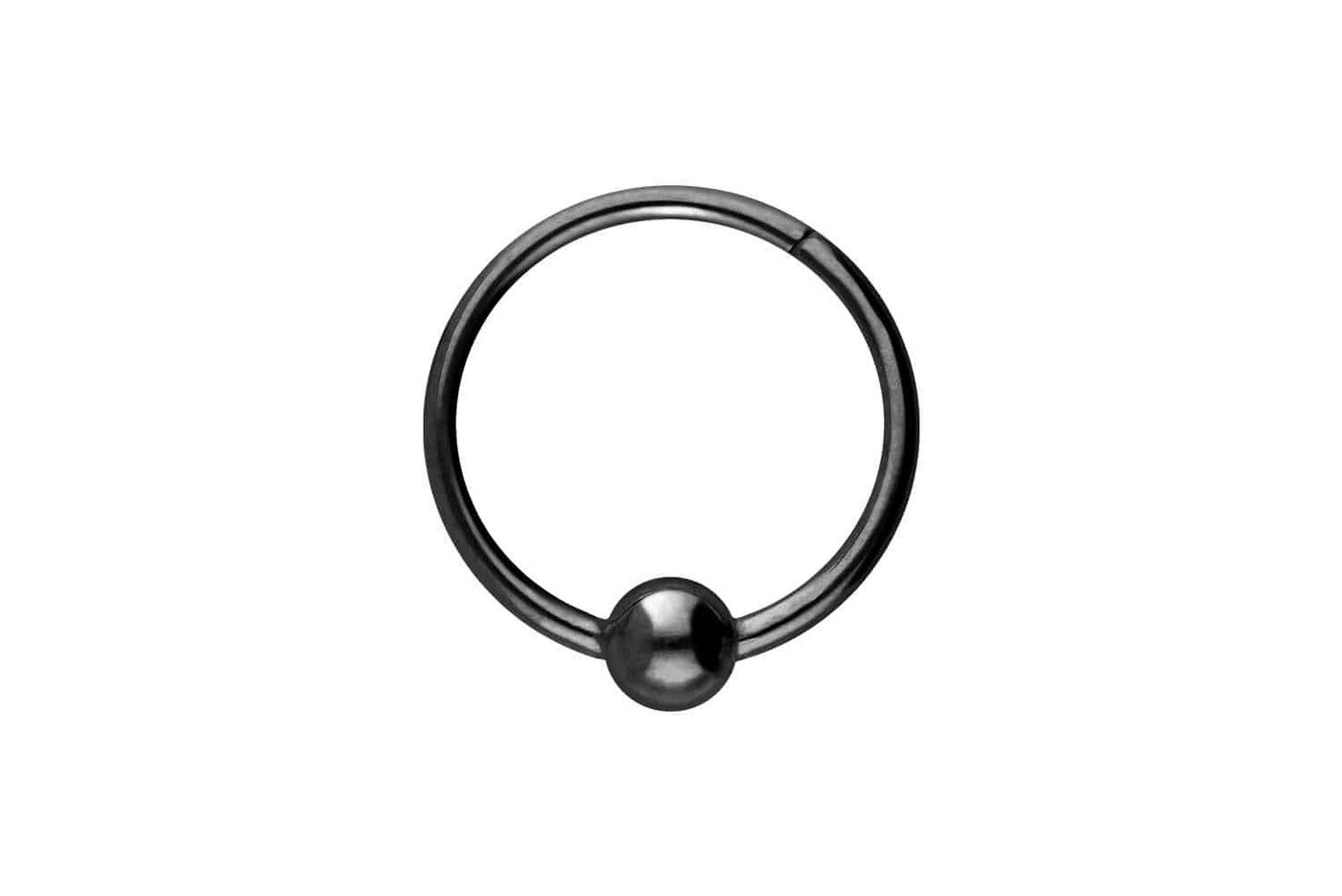PIERCINGLINE Piercing-Set Titan Segmentring Clicker KUGEL (Clicker / 1 Stk) von PIERCINGLINE