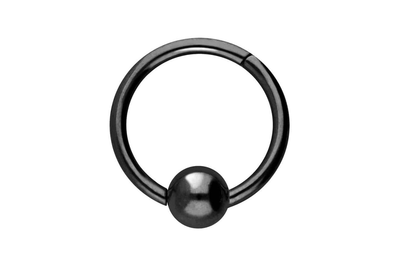 PIERCINGLINE Piercing-Set Titan Segmentring Clicker KUGEL (Clicker / 1 Stk) von PIERCINGLINE