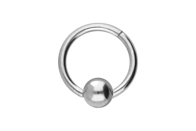 PIERCINGLINE Piercing-Set Titan Segmentring Clicker KUGEL (Clicker / 1 Stk) von PIERCINGLINE