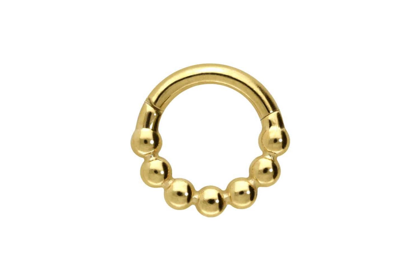 PIERCINGLINE Piercing-Set Titan Segmentring Clicker KUGELN (Clicker / 1 Stk) von PIERCINGLINE