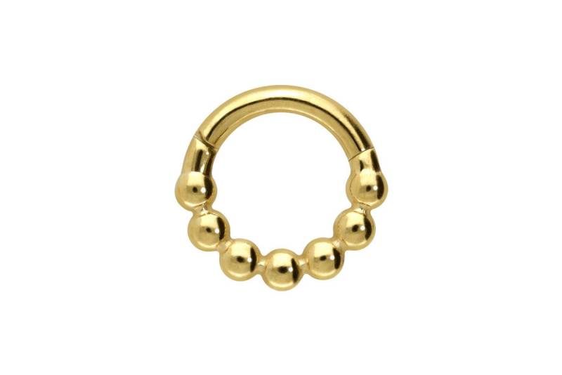 PIERCINGLINE Piercing-Set Titan Segmentring Clicker KUGELN (Clicker / 1 Stk) von PIERCINGLINE