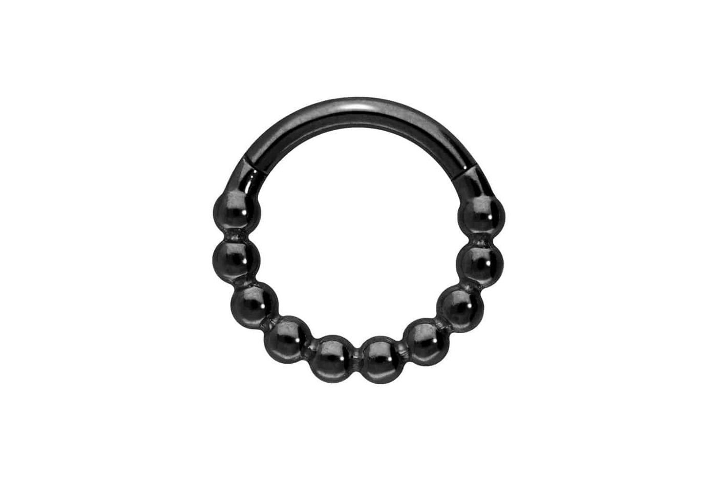 PIERCINGLINE Piercing-Set Titan Segmentring Clicker KUGELN (Clicker / 1 Stk) von PIERCINGLINE