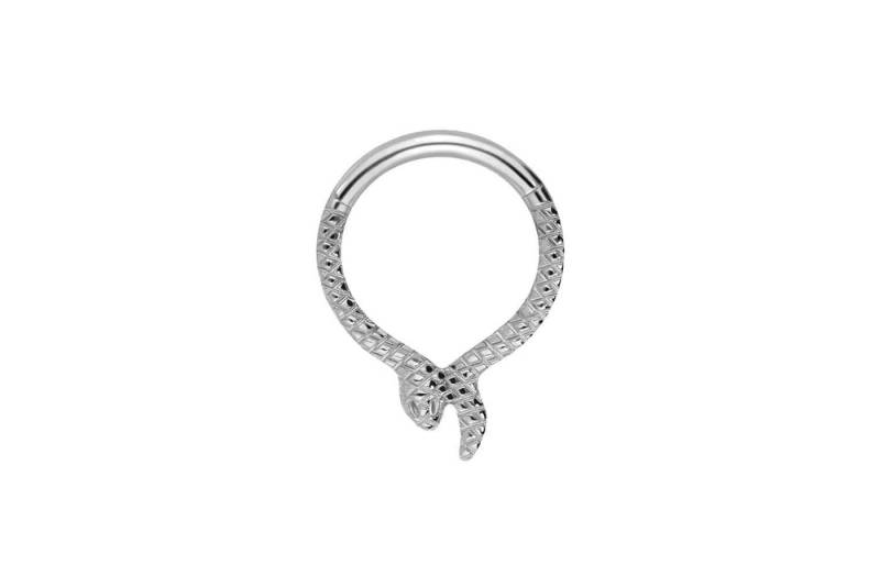 PIERCINGLINE Piercing-Set Titan Segmentring Clicker SCHLANGE (Clicker / 1 Stk) von PIERCINGLINE