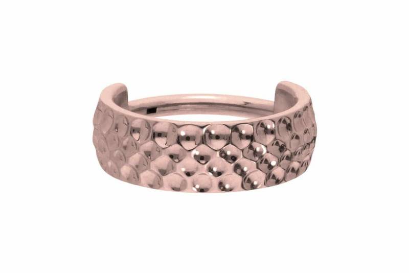 PIERCINGLINE Piercing-Set Titan Segmentring Clicker STRUKTUR (Clicker / 1 Stk) von PIERCINGLINE