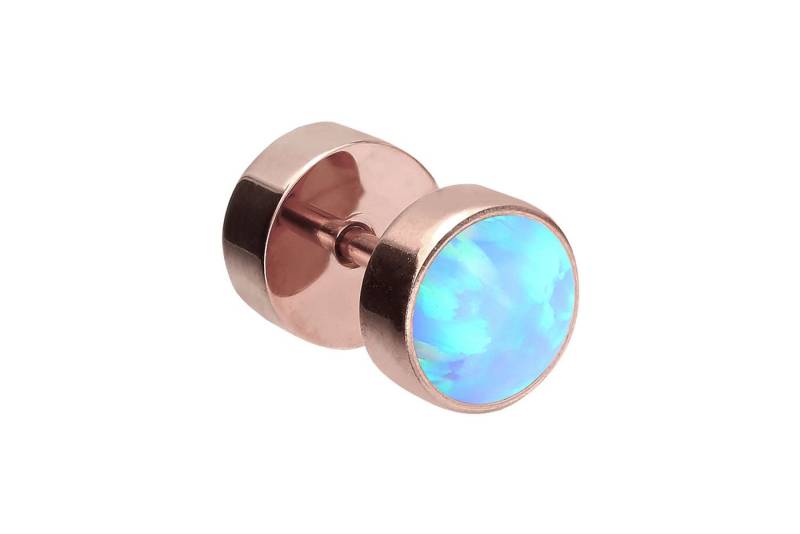 PIERCINGLINE Piercing-Set (Fake Plugs, Chirurgenstahl Fake Plug SYNTHETISCHER OPAL) von PIERCINGLINE