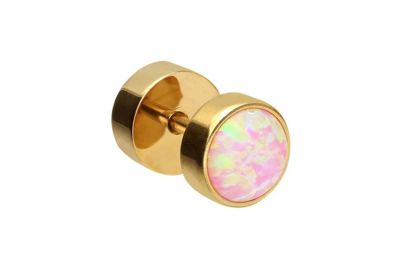 PIERCINGLINE Piercing-Set (Fake Plugs, Chirurgenstahl Fake Plug SYNTHETISCHER OPAL) von PIERCINGLINE