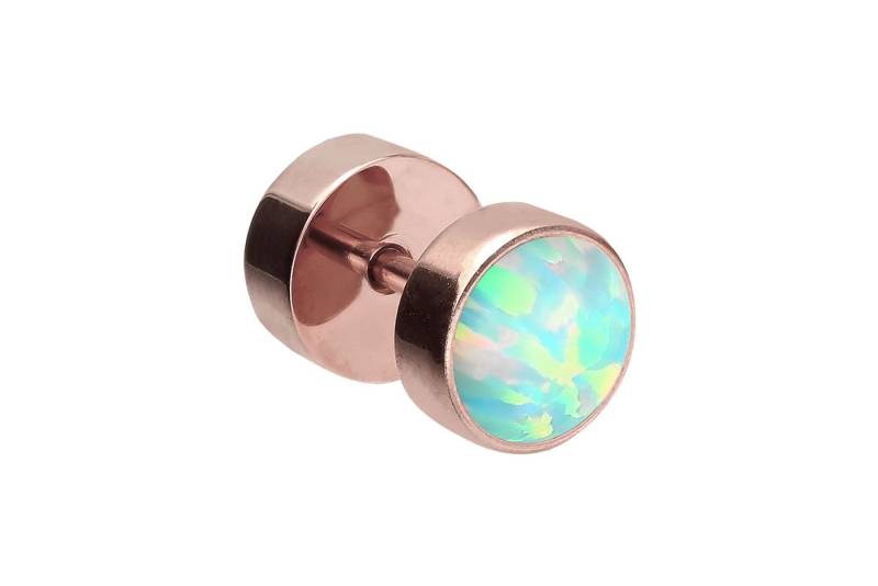 PIERCINGLINE Piercing-Set (Fake Plugs, Chirurgenstahl Fake Plug SYNTHETISCHER OPAL) von PIERCINGLINE