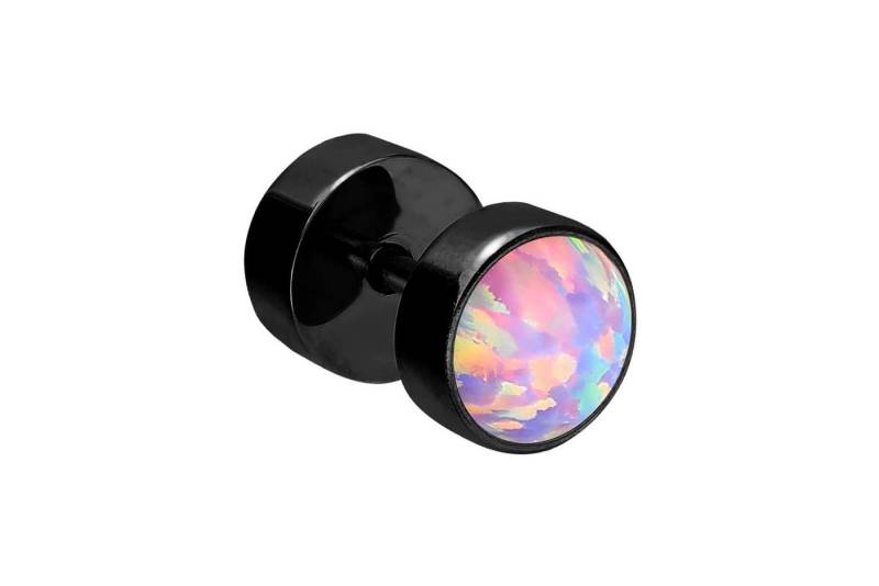 PIERCINGLINE Piercing-Set (Fake Plugs, Chirurgenstahl Fake Plug SYNTHETISCHER OPAL) von PIERCINGLINE