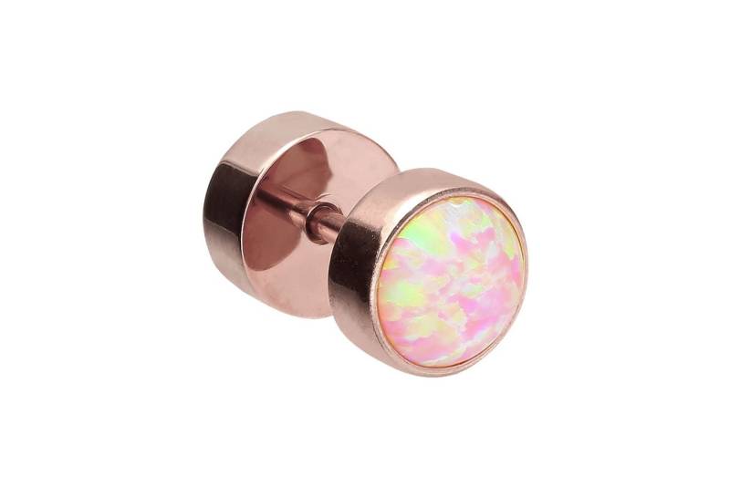 PIERCINGLINE Piercing-Set (Fake Plugs, Chirurgenstahl Fake Plug SYNTHETISCHER OPAL) von PIERCINGLINE