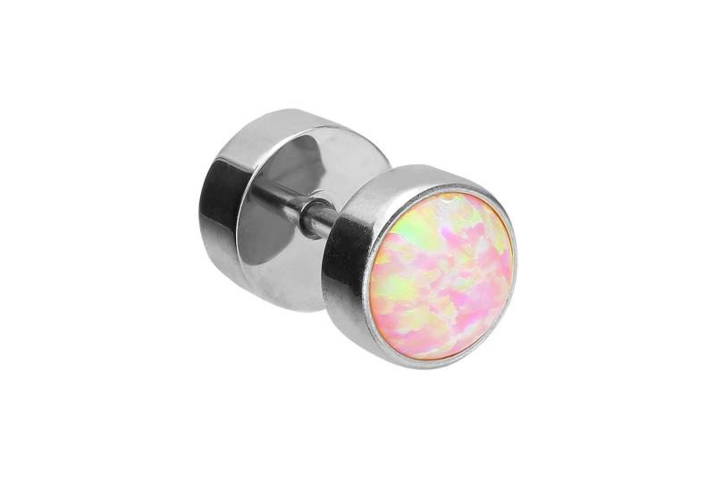 PIERCINGLINE Piercing-Set (Fake Plugs, Chirurgenstahl Fake Plug SYNTHETISCHER OPAL) von PIERCINGLINE