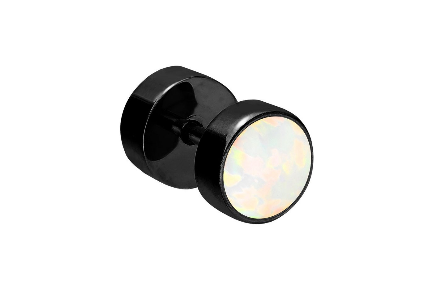 PIERCINGLINE Piercing-Set (Fake Plugs, Chirurgenstahl Fake Plug SYNTHETISCHER OPAL) von PIERCINGLINE