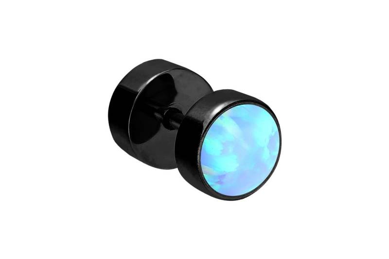 PIERCINGLINE Piercing-Set (Fake Plugs, Chirurgenstahl Fake Plug SYNTHETISCHER OPAL) von PIERCINGLINE