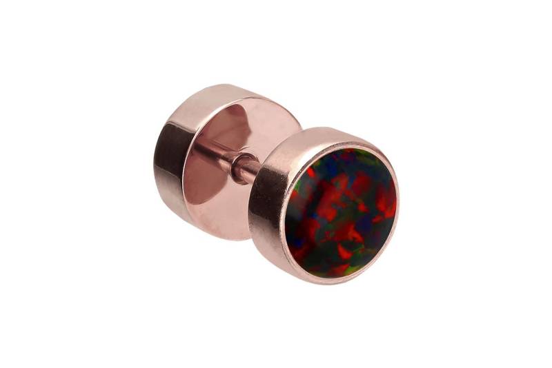 PIERCINGLINE Piercing-Set (Fake Plugs, Chirurgenstahl Fake Plug SYNTHETISCHER OPAL) von PIERCINGLINE