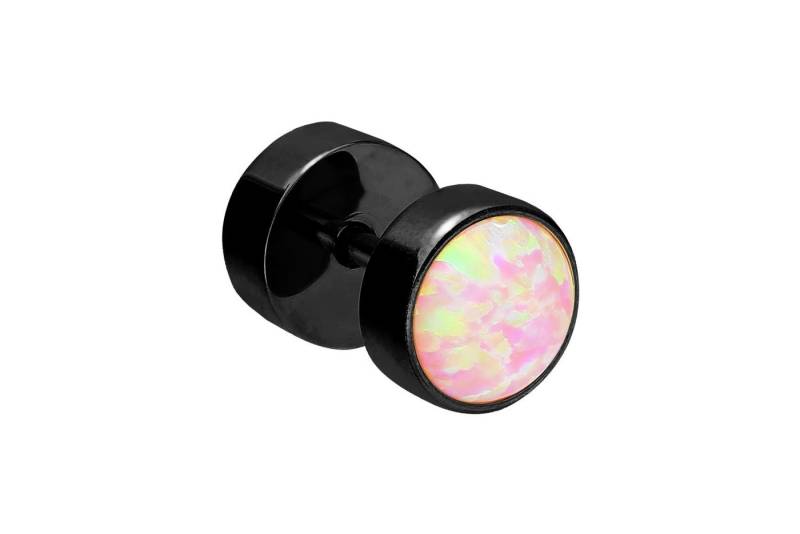 PIERCINGLINE Piercing-Set (Fake Plugs, Chirurgenstahl Fake Plug SYNTHETISCHER OPAL) von PIERCINGLINE
