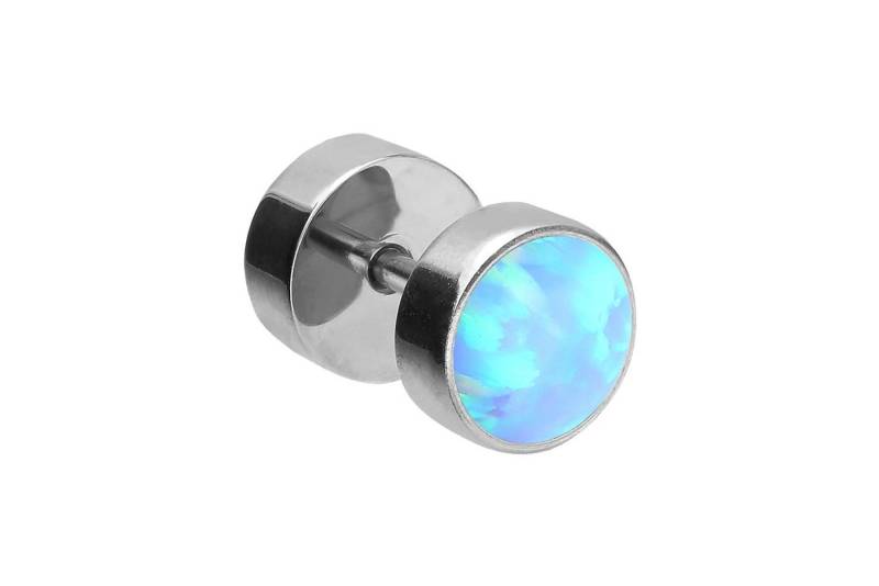 PIERCINGLINE Piercing-Set (Fake Plugs, Chirurgenstahl Fake Plug SYNTHETISCHER OPAL) von PIERCINGLINE