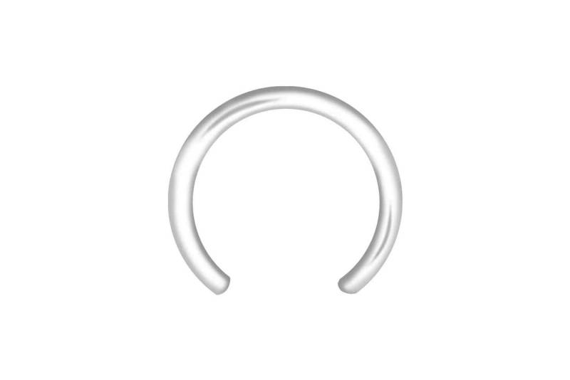 PIERCINGLINE Nasenpiercing PTFE Hufeisenring ohne Kugeln (Hufeisen-Ringe, 1-tlg) von PIERCINGLINE