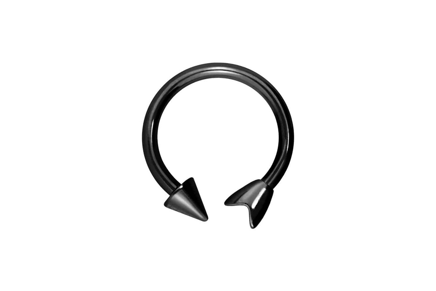 PIERCINGLINE Nasenpiercing Titan Hufeisenring mit Innengewinde PFEIL (Hufeisen-Ringe / 1 Stk) von PIERCINGLINE
