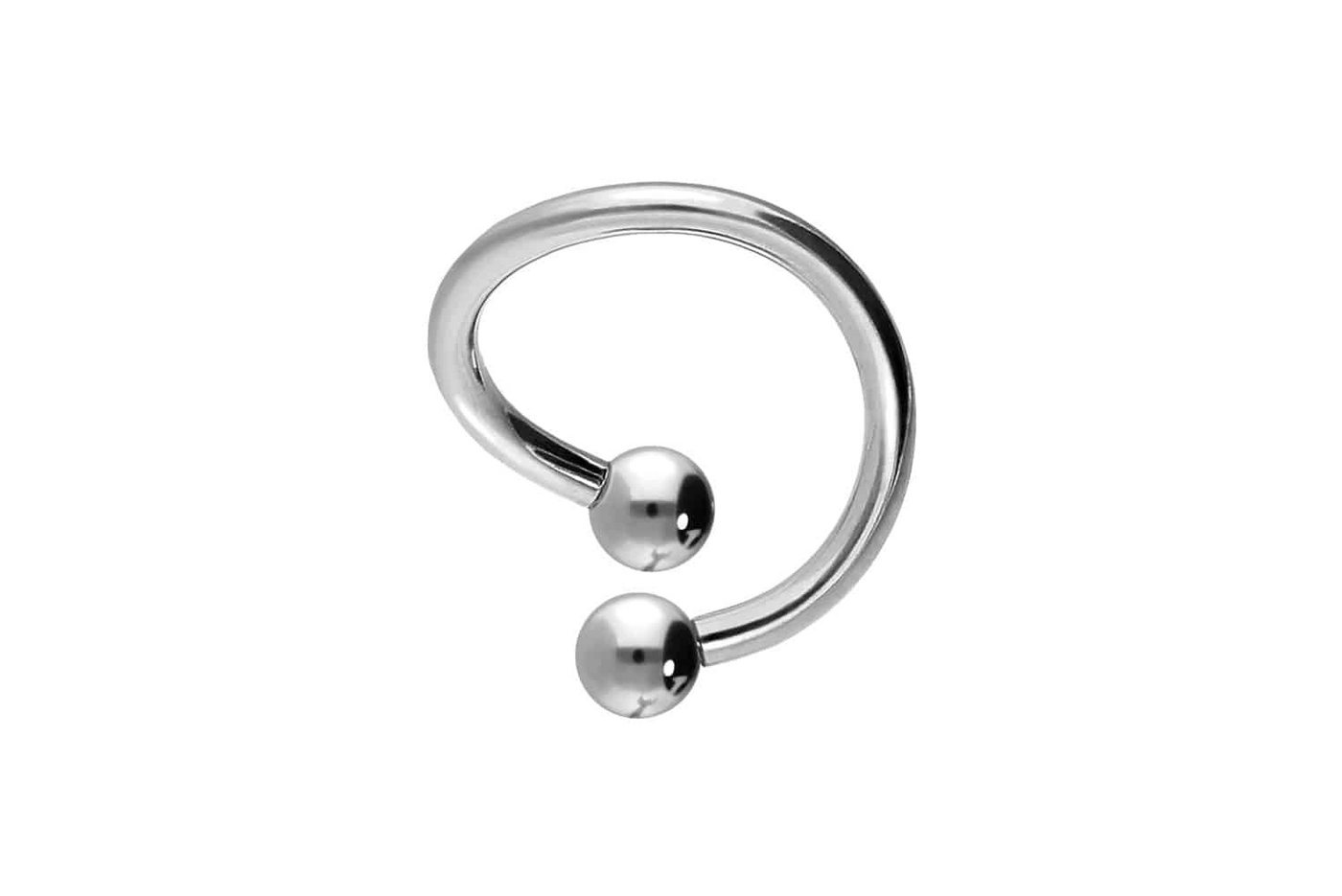 PIERCINGLINE Nasenpiercing Titan spiralförmiger Hufeisenring (Hufeisen-Ringe, 1-tlg) von PIERCINGLINE