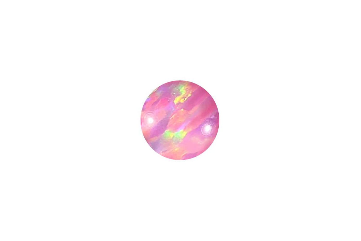 PIERCINGLINE Piercing-Set Synthetischer Opal Klemmkugel (Klemm-Aufsätze / 1 Stk) von PIERCINGLINE