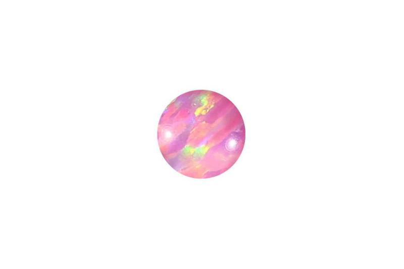 PIERCINGLINE Piercing-Set Synthetischer Opal Klemmkugel (Klemm-Aufsätze / 1 Stk) von PIERCINGLINE