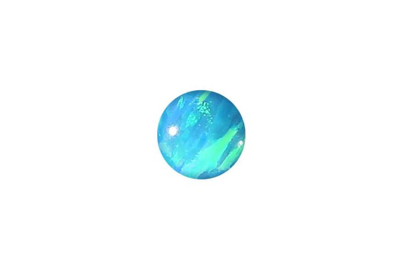 PIERCINGLINE Piercing-Set Synthetischer Opal Klemmkugel (Klemm-Aufsätze / 1 Stk) von PIERCINGLINE