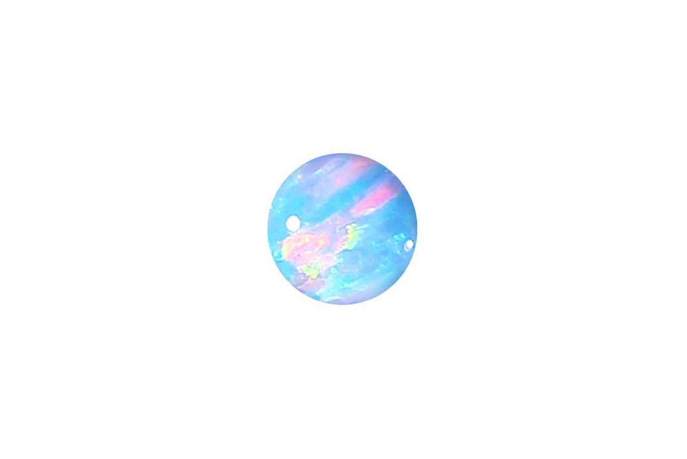PIERCINGLINE Piercing-Set Synthetischer Opal Klemmkugel (Klemm-Aufsätze / 1 Stk) von PIERCINGLINE