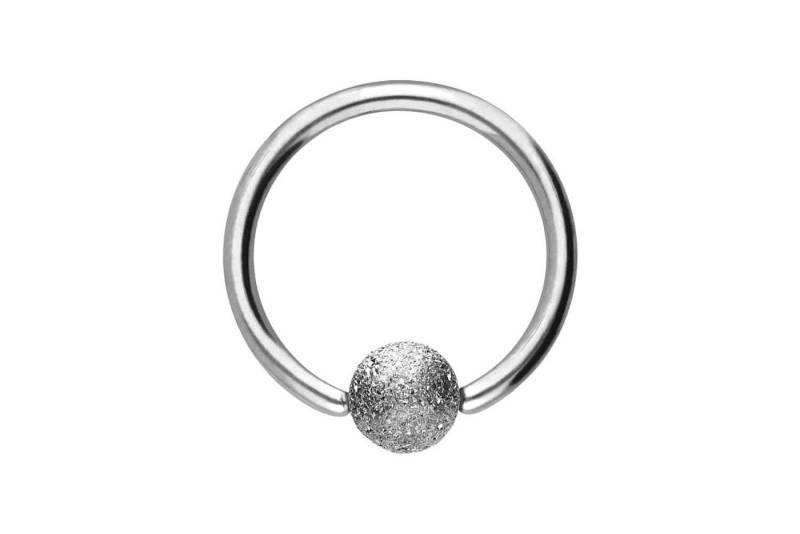 PIERCINGLINE Nasenpiercing Chirurgenstahl Klemmkugelring DIAMANTOPTIK (Klemm-Ringe / 1 Stk) von PIERCINGLINE