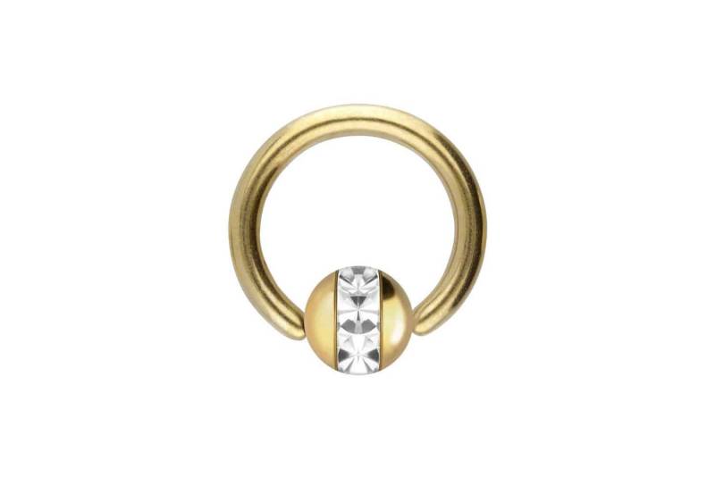 PIERCINGLINE Nasenpiercing Chirurgenstahl Klemmkugelring EPOXY-RING-KUGEL (Klemm-Ringe, 1-tlg) von PIERCINGLINE