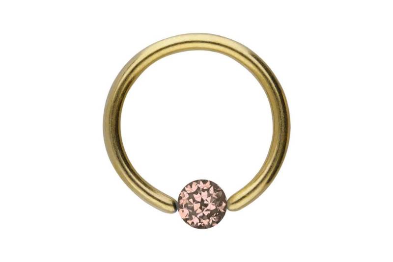 PIERCINGLINE Nasenpiercing Titan Klemmkugelring EPOXY-KUGEL (Klemm-Ringe, 1-tlg) von PIERCINGLINE