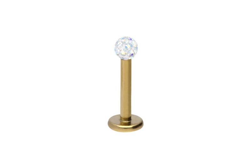 PIERCINGLINE Piercing-Set (Labrets, Chirurgenstahl Labret EPOXY-KUGEL) von PIERCINGLINE