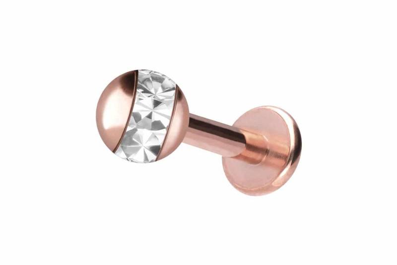 PIERCINGLINE Piercing-Set Chirurgenstahl Labret EPOXY-RING-KUGEL (Labrets / 1 Stk) von PIERCINGLINE