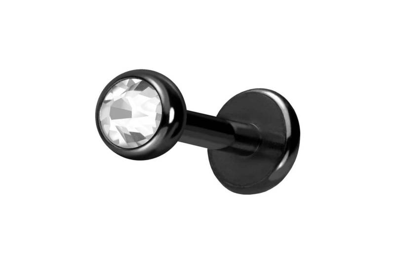 PIERCINGLINE Piercing-Set Chirurgenstahl Labret KRISTALL (Labrets / 1 Stk) von PIERCINGLINE