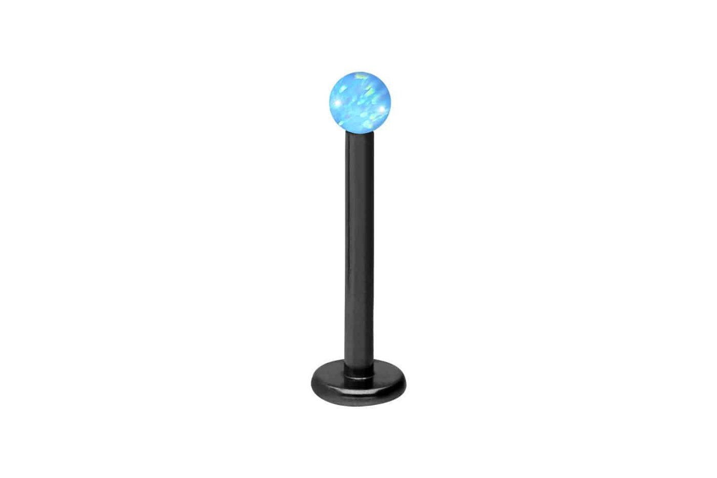 PIERCINGLINE Piercing-Set Chirurgenstahl Labret SYNTHETISCHER OPAL (Labrets / 1 Stk) von PIERCINGLINE