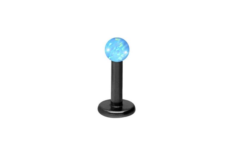 PIERCINGLINE Piercing-Set Chirurgenstahl Labret SYNTHETISCHER OPAL (Labrets / 1 Stk) von PIERCINGLINE