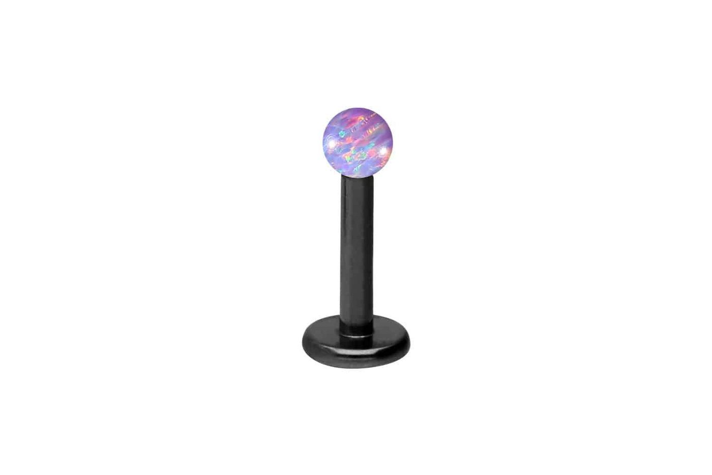PIERCINGLINE Piercing-Set Chirurgenstahl Labret SYNTHETISCHER OPAL (Labrets / 1 Stk) von PIERCINGLINE