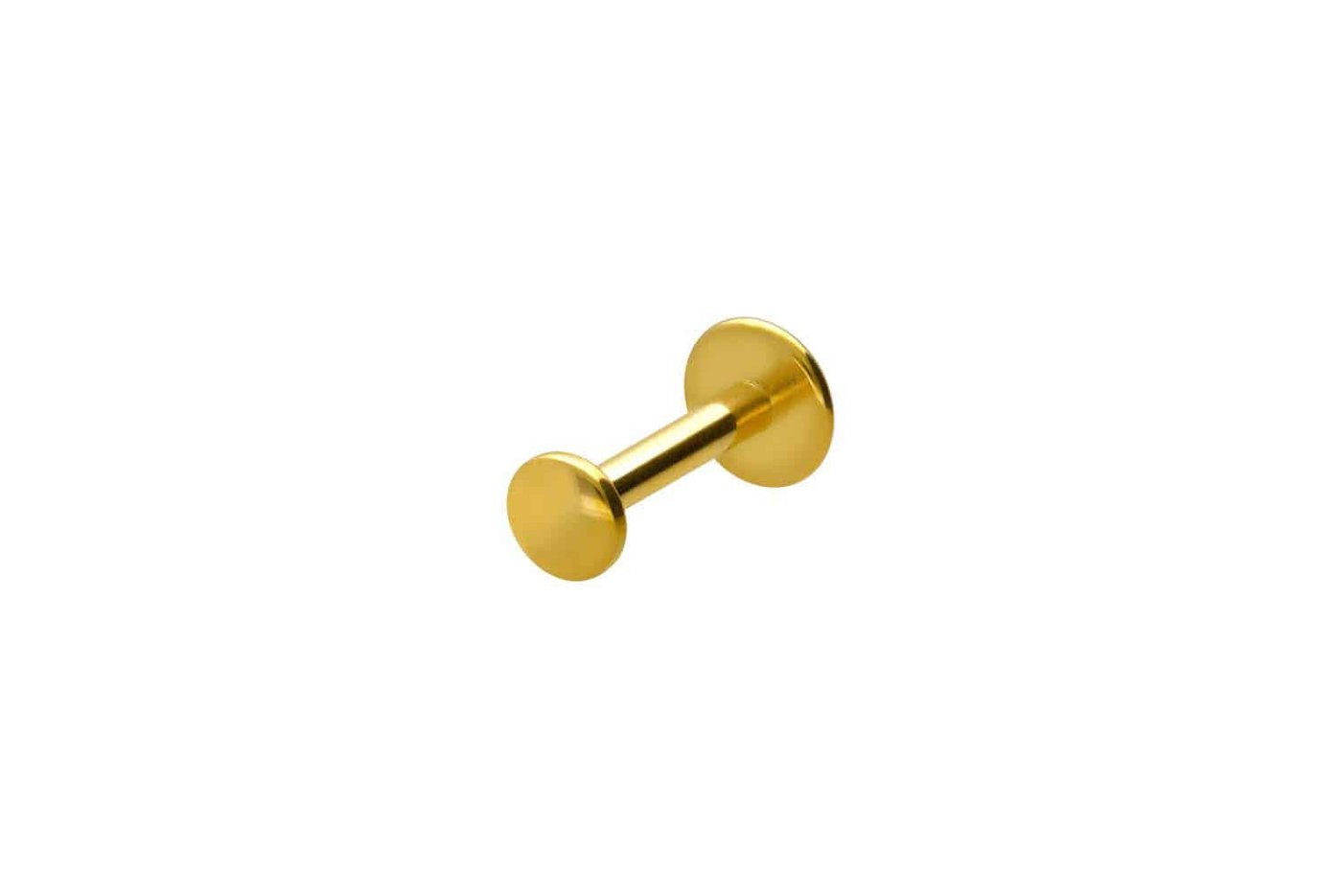 PIERCINGLINE Piercing-Set Chirurgenstahl Labret mit Innengewinde FLAT-DISC (Labrets / 1 Stk) von PIERCINGLINE