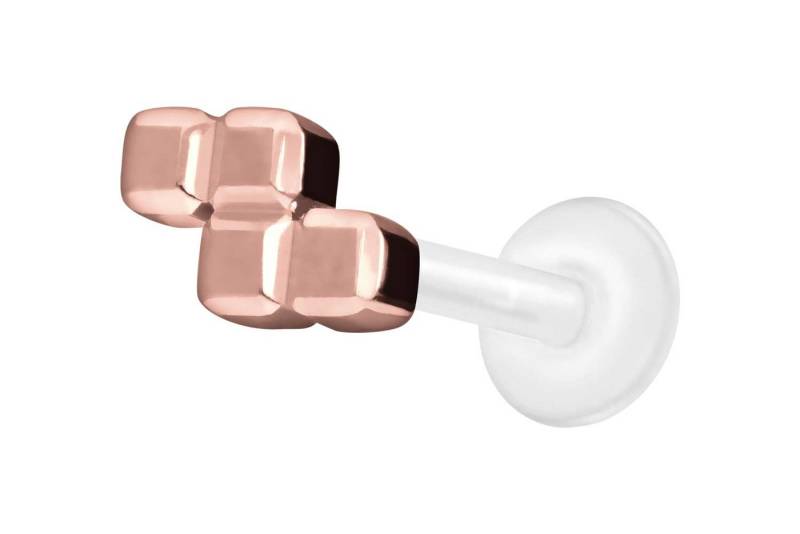 PIERCINGLINE Piercing-Set PTFE Labret mit Innengewinde + Titan-Aufsatz Z-FORM (Labrets / 1 Stk) von PIERCINGLINE