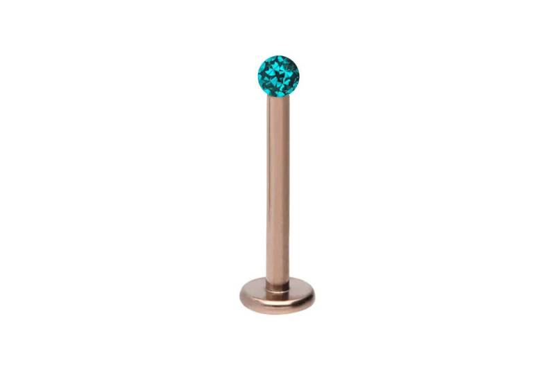 PIERCINGLINE Piercing-Set (Labrets, Titan Labret EPOXY-KUGEL) von PIERCINGLINE