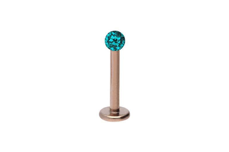 PIERCINGLINE Piercing-Set Titan Labret EPOXY-KUGEL (Labrets / 1 Stk) von PIERCINGLINE