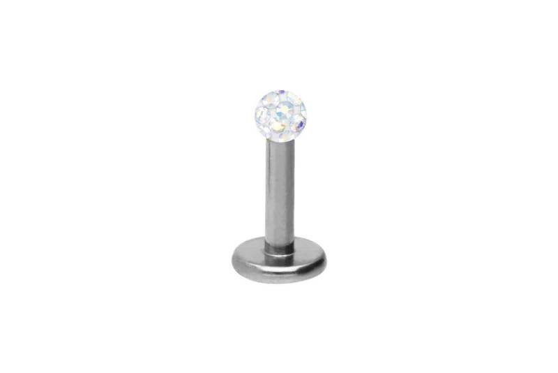 PIERCINGLINE Piercing-Set Titan Labret EPOXY-KUGEL (Labrets / 1 Stk) von PIERCINGLINE