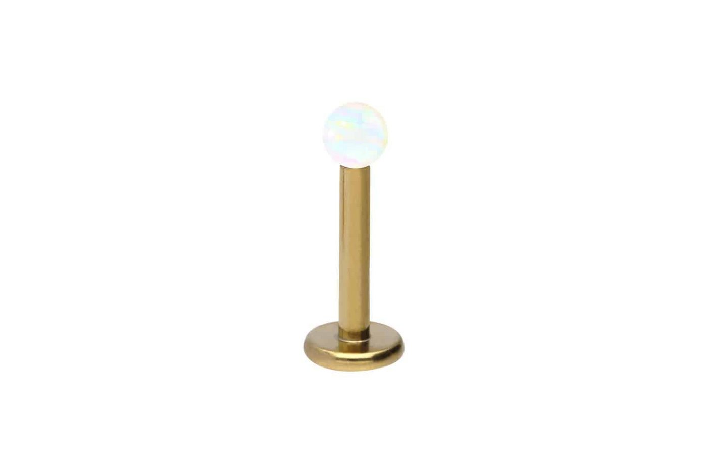 PIERCINGLINE Piercing-Set Titan Labret SYNTHETISCHER OPAL (Labrets / 1 Stk) von Piercingline