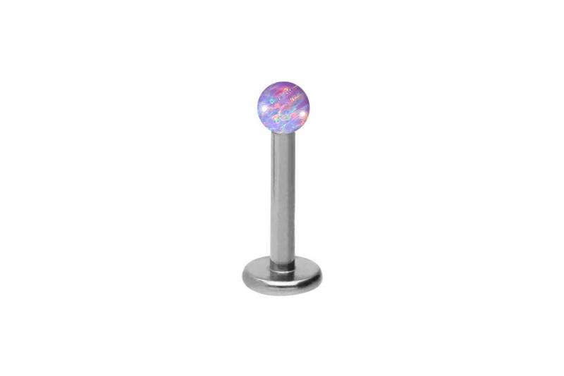 PIERCINGLINE Piercing-Set Titan Labret SYNTHETISCHER OPAL (Labrets / 1 Stk) von Piercingline