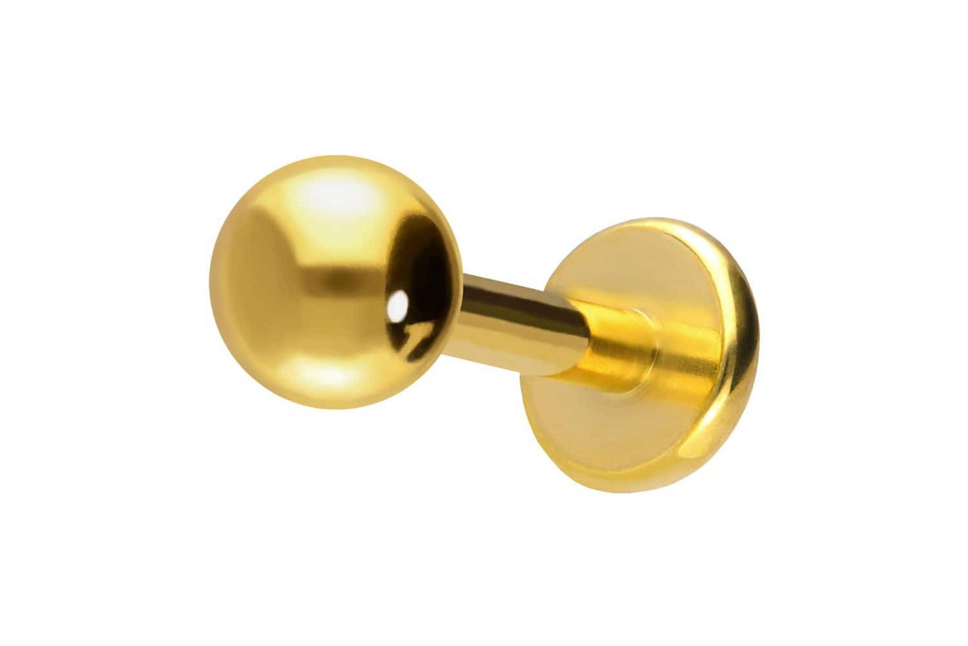 PIERCINGLINE Piercing-Set Titan Labret mit Innengewinde (Labrets / 1 Stk) von PIERCINGLINE