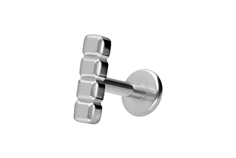 PIERCINGLINE Piercing-Set Titan Labret mit Innengewinde BALKEN (Labrets / 1 Stk) von PIERCINGLINE